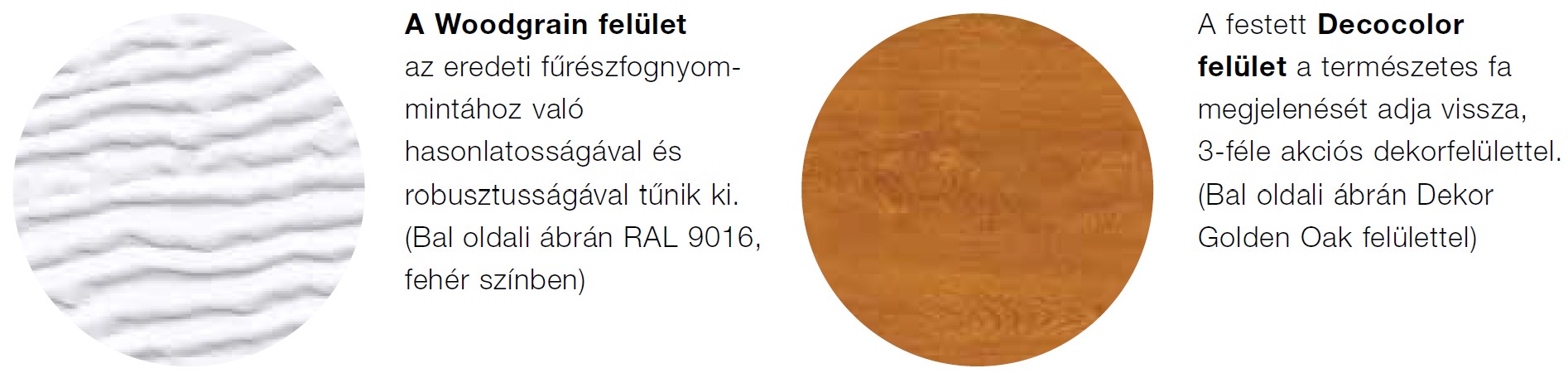 Hörmann garázskapu felületek
