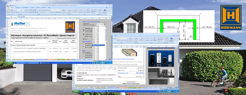 Hörmann garázskapu árkalkulátor