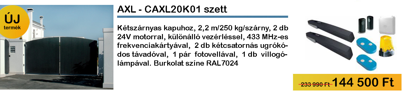 AXL - CAX20K01 nyílókapu motor akció 2019