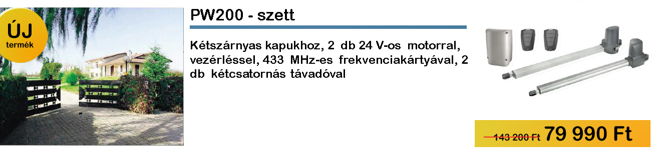 PW nyílókapu motor akció 2019